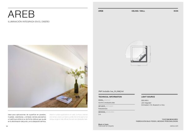 Perfil LED IKON AREB - Imagen 2