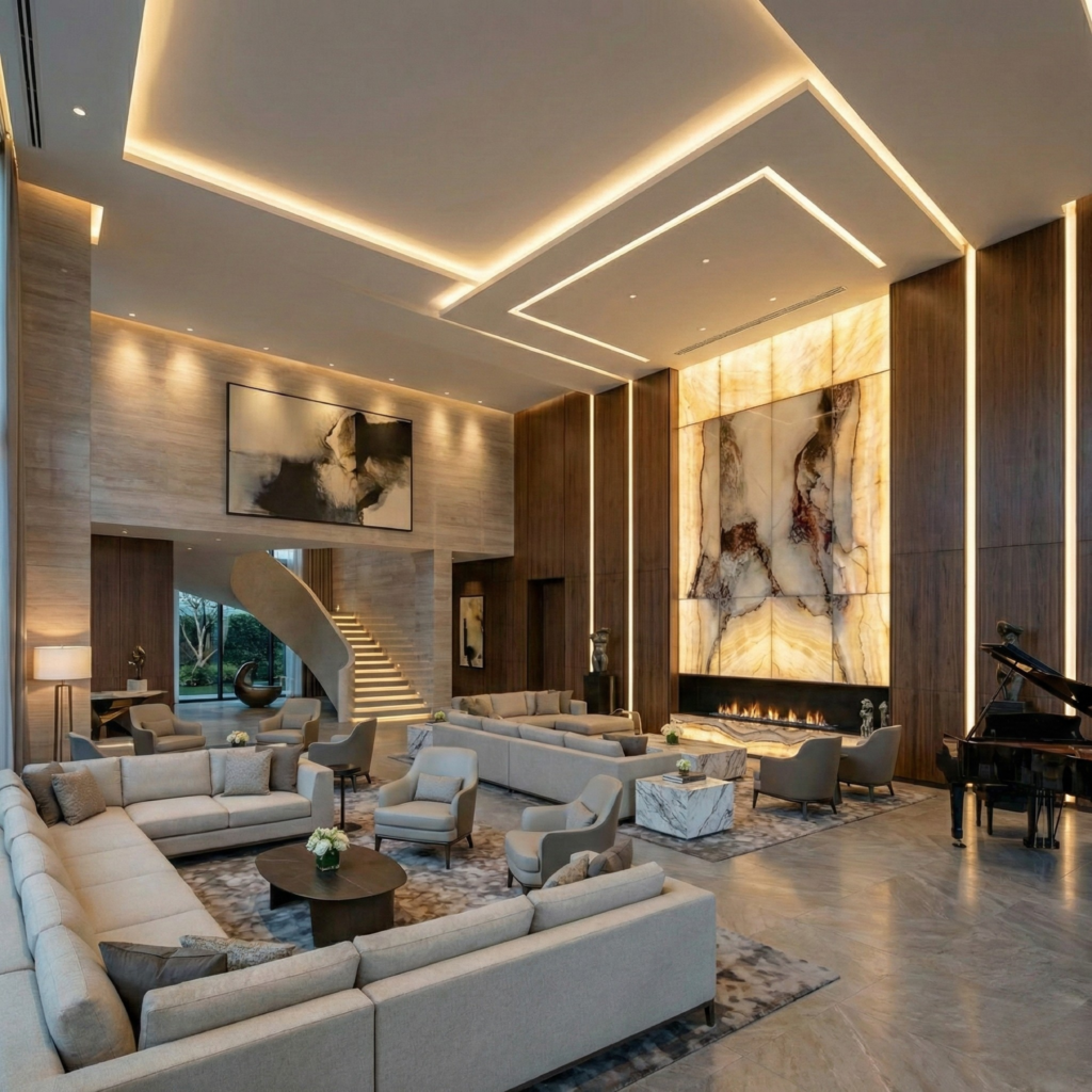 Tecnología Skyled de IKON Residencia de lujo con iluminación de Tecnología Skyled de IKON